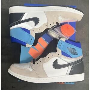 Nike Air Jordan 1 Prototype Men Shoes Size 10.5 Dunk High Black Blue Grey